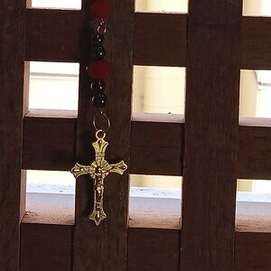 Carnelian and tigers eye rosary